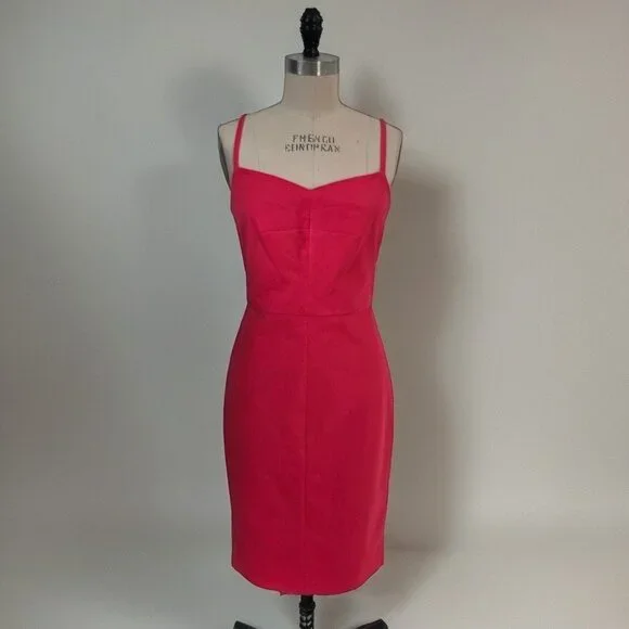 Banana Republic Bi-stretch Sleeveless Sheath Dress – Pink Classic & Chic Sz 10 - Picture 1 of 9